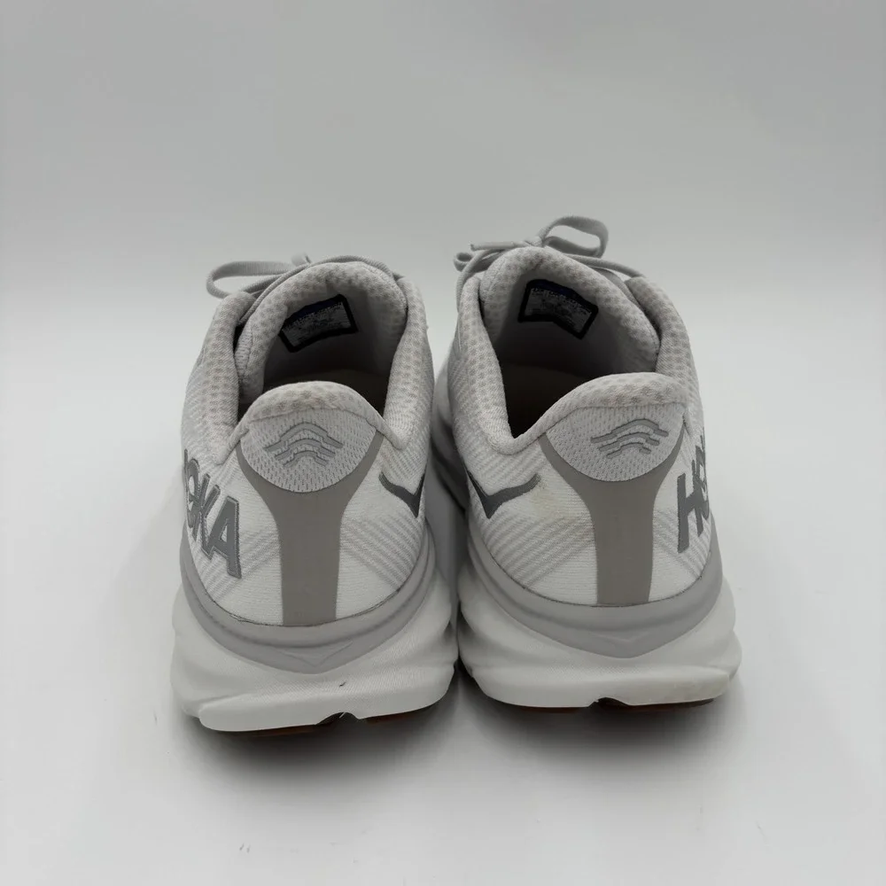 Hoka One One Clifton 9 White Running Shoes Women's Size 12B Walking Comfort